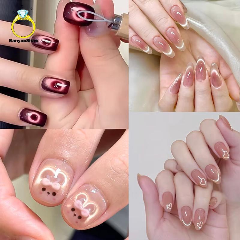 [BANY] Coração Olho De Gato Ímã Em Forma De Y Ferramenta Para Arte Unhas 1 Peça ic Sti 3D Gel Salão DIY Manicure Bom