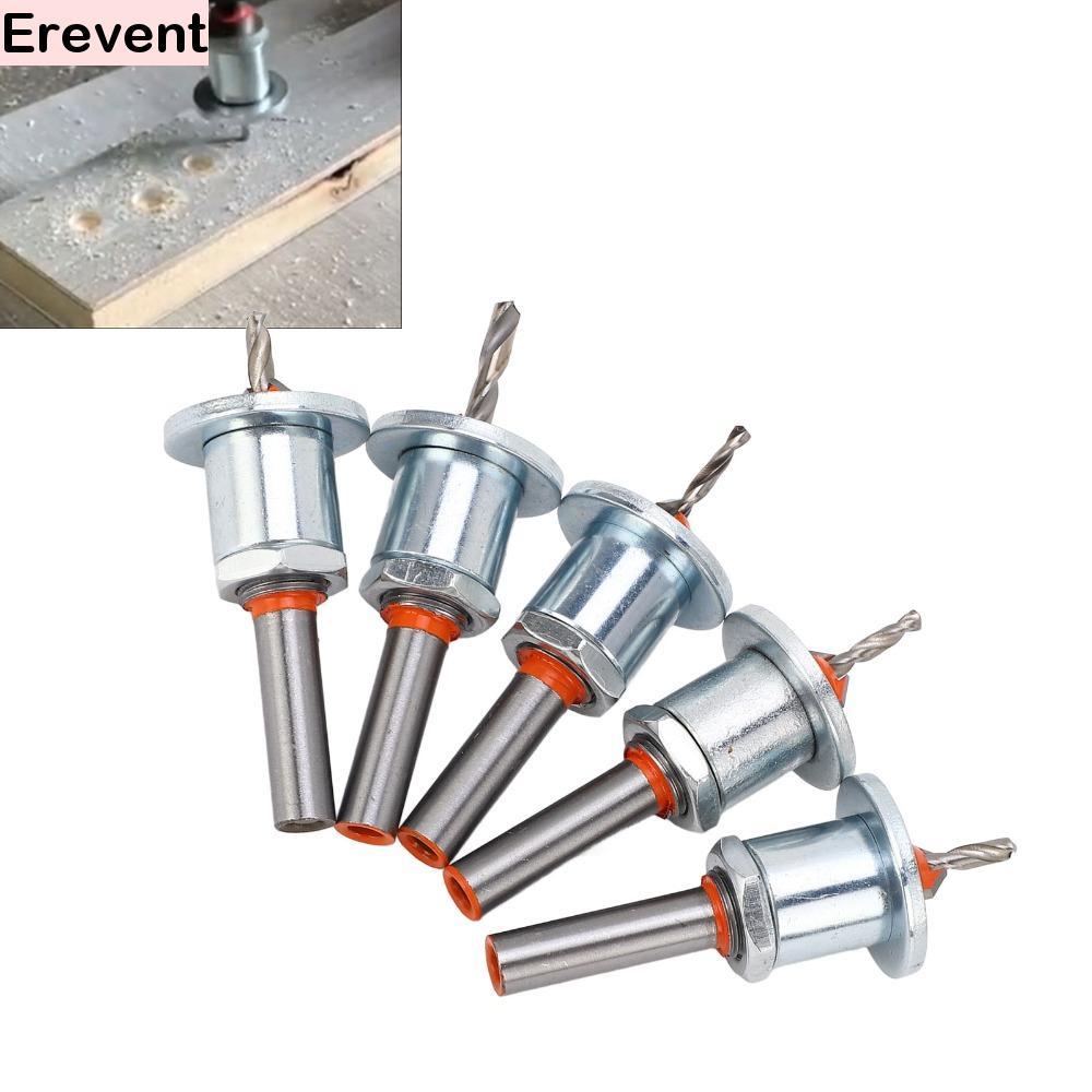 SUNSET 5pcs Broca Escareadora Cônica , Com Ponta De Carboneto De Parada De Profundidade Ajustável