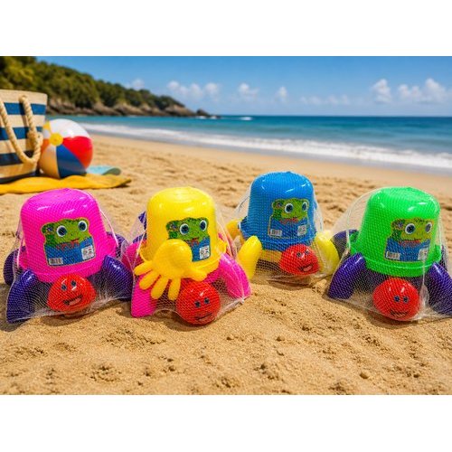 Kit Infantil 8 Pecas Baldinho Tartaruga Brinquedo Educativo Areia Agua Colorido