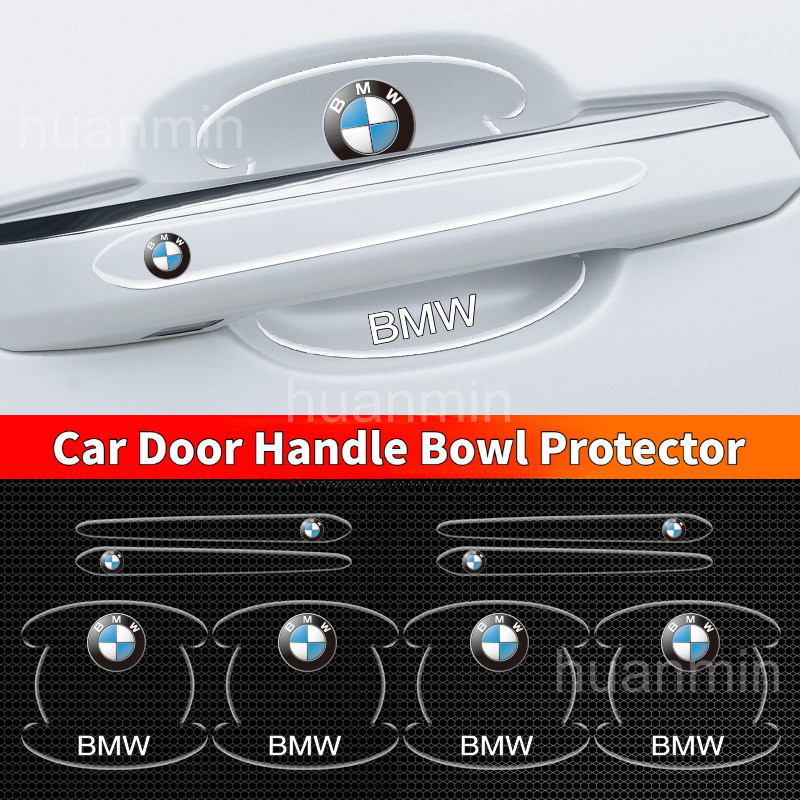 Set of 14 Clear Door Handle Protector Car Scratch Protection Stickers For BMW X1 X3 X5 BMW 3 Series BMW M