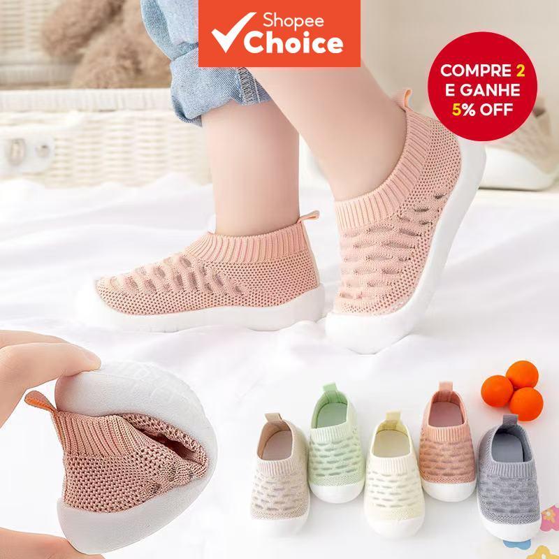 Sapatos de Bebê Meninos em Lona Casual de Algodão com Sola Macia para Recém-nascidos de 0 a 18 Meses