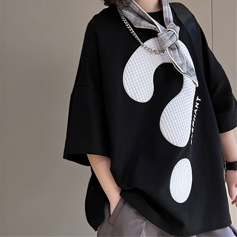 Estilo ocidental impresso puro algodão verão manga curta camiseta meia manga meninos médio grande crianças coreano bonit