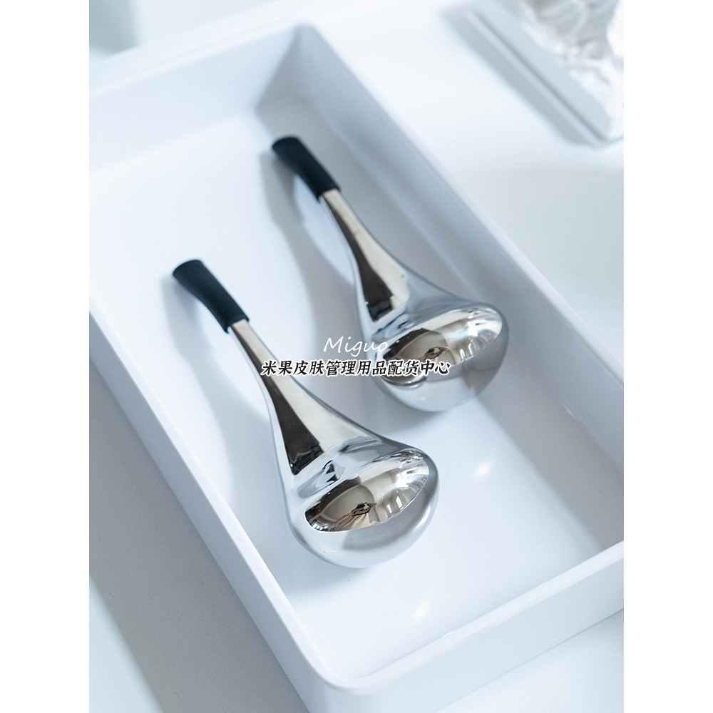 Colher de gelo beleza massagem equipamento de beleza Facial cuidados com a pele luz luxo elevador pele olho martelo de g