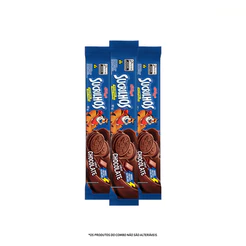Combo Biscoito Recheado Sucrilhos Chocolate 85g 3 unidades