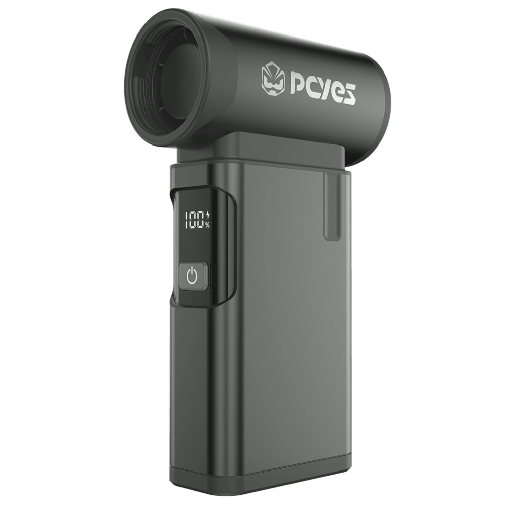 Mini Soprador Turbo Jet Fan PCyes PSTJMG Mountain Gray 4000mAh Mini Aspirador Preto