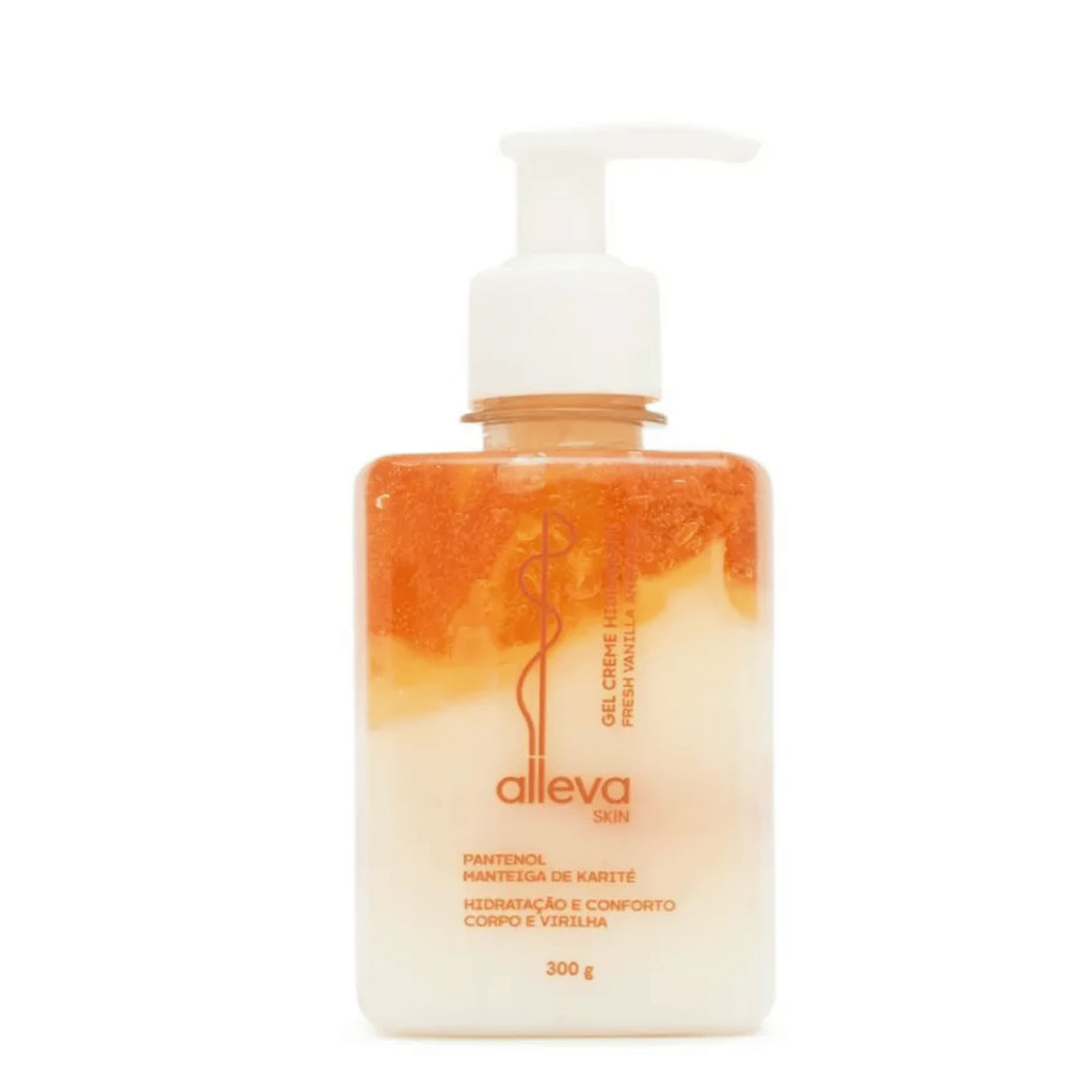 GEL CREME HIDRATANTE FRESH VANILLA AND CREAM  300g ALLEVA SKIN