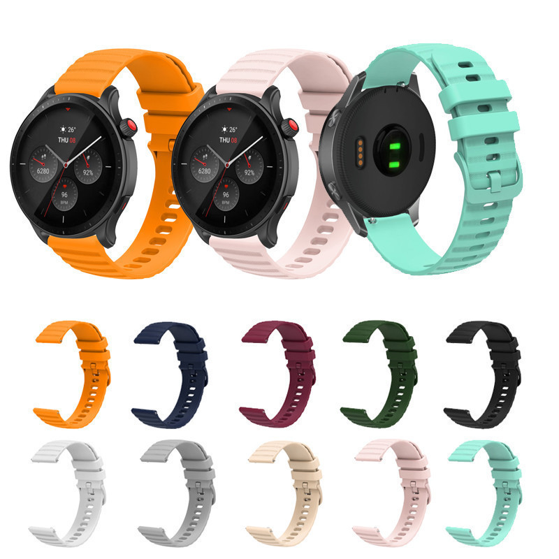 Para Huami Amazfit GTR 3 4 3pro 4pro 2 2E Mini Esportes Pulseira De Silicone Substituição
