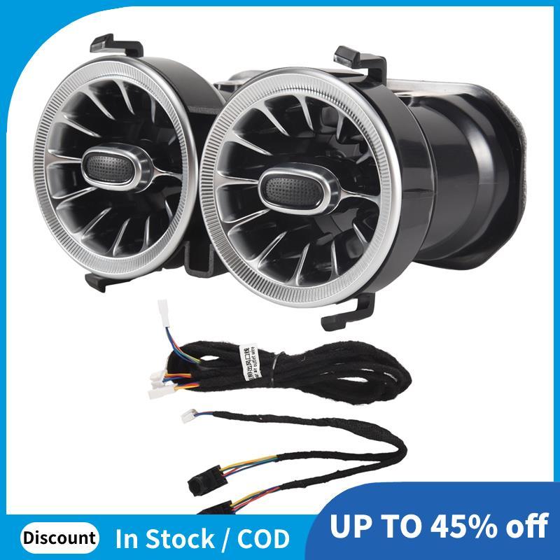 Para-Class W177 2019-2024 64 Cores Saída De Ar Condicionado Traseiro LED Lâmpada De Luz Ambiente Turbina Ventilação