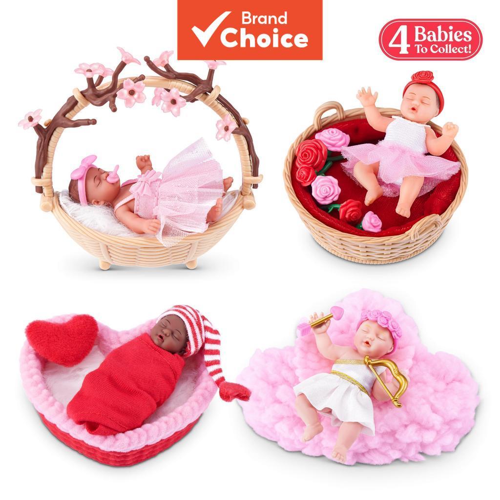ZURU MINI Baby Sweet Hearts 1 cápsula surpresa colecionável com boneca bebê e ac