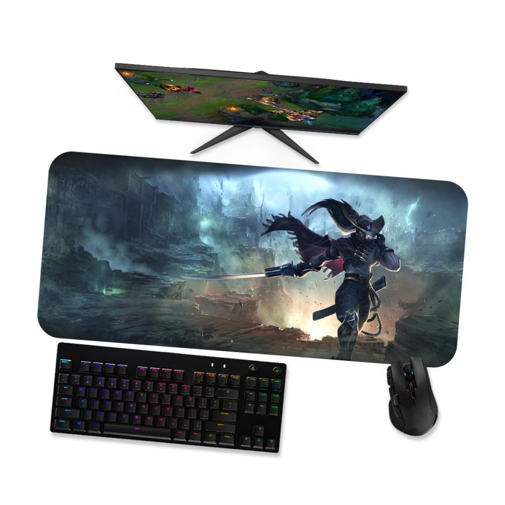 Mouse Pad  LOL  YASUO 4 VELHO OESTE  LoL  Mousepad Gamer Grande 90x40 80x40 60x40 70x30 45x40