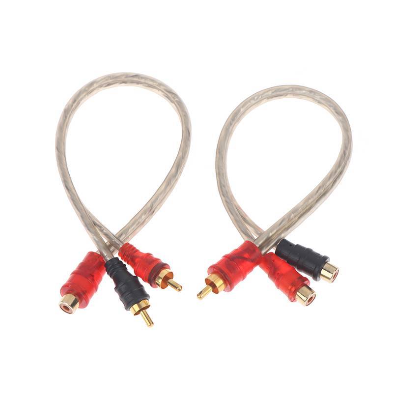 TSBR 1/2/3 Peças 1 Fêmea Para 2 Macho 1 Fêmeas Y Divisor Adaptador Cabo Conector Sistema De Áudio Do Carro Subwoofer Pla