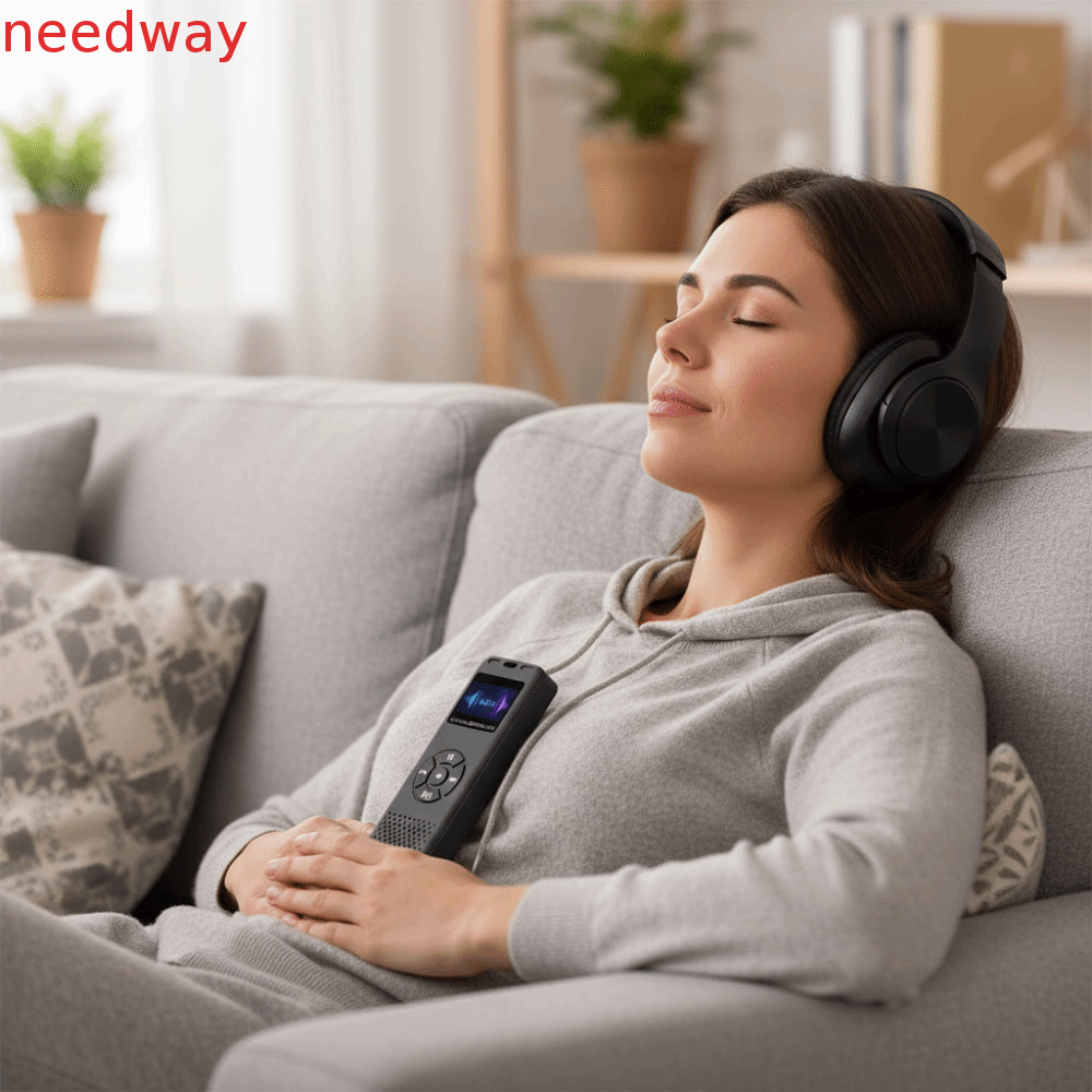 NEEDWAYB MP3 Music Player , Alto-Falante Embutido De Tira Longa MP3 De Estudante , Com Botões Mini Reprodutor De Música