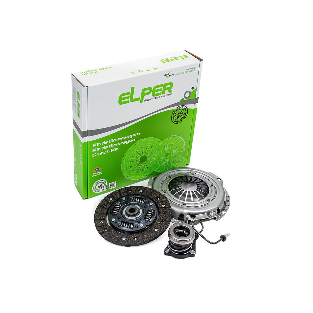 Kit de Embreagem com Atuador Chevrolet Corsa Celta Montana Onix Cobalt Prisma Elper 90124