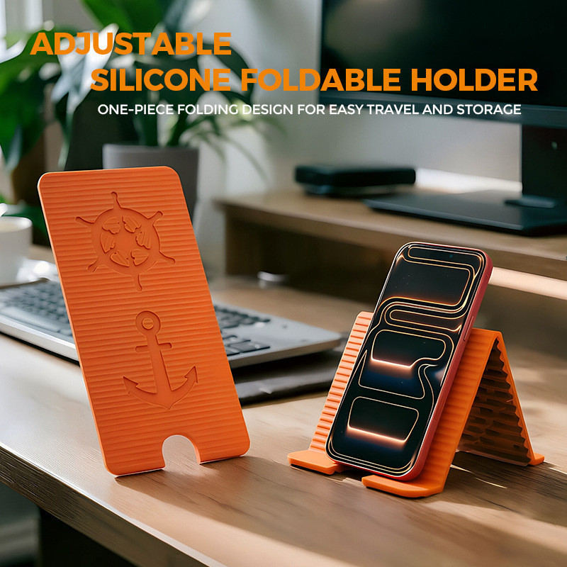 Suporte dobrável de Silicone ajustável integrado dobrável suporte para Tablet para celular suporte portátil