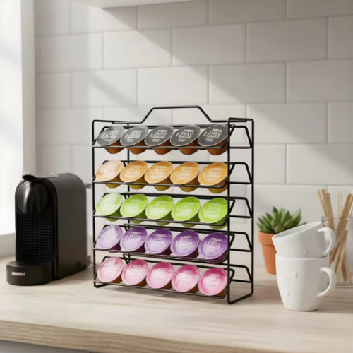 Suporte Porta 32 40 50 Cápsulas De Café Cafeteira Dolce Gusto Aço Preto