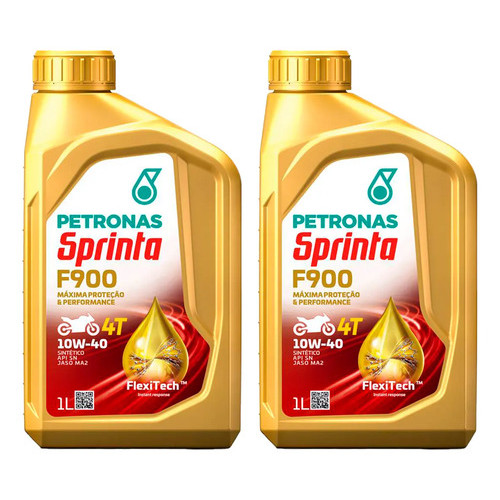 Óleo De Motor Petronas Sintético 10w-40 Para Moto/quadriciclo 1 Kit De 2 Unidades X 2l / 2l