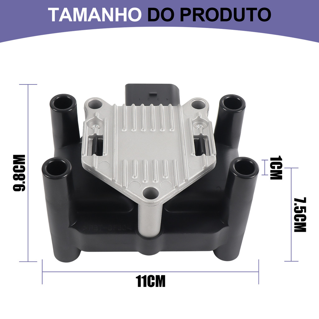 Bobina Ignição Gol G4 1.0 2005 A 2014 CrossFox Polo Kombi · foto 2