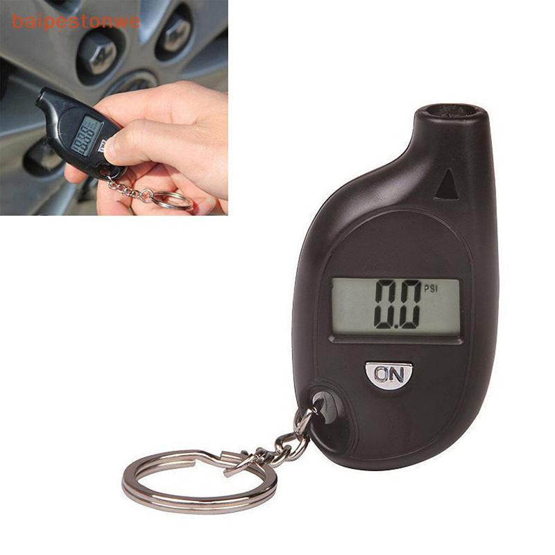 [baipestonwe] 1 Pc Medidor De Pneu Display Lcd Digital Testador De Pressão De Ar De Carro Auto Motocicleta Alarme De Seg