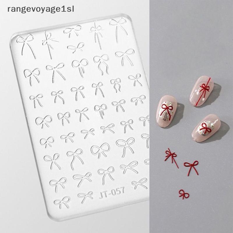 [rge] Molde De Laço 3D Escultura Placas De Estampagem Decorações De Arte De Manicure Design DIY Modelo De Silicone Para