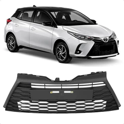 Grade Central Parachoque Yaris 2023 2024 2025 Moldura Preta