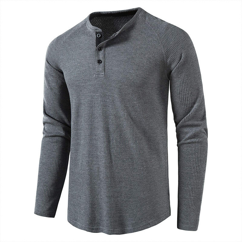 Roupas masculinas europeias americanas outono novo estilo camiseta masculina de manga comprida camisa de fundo roupas de