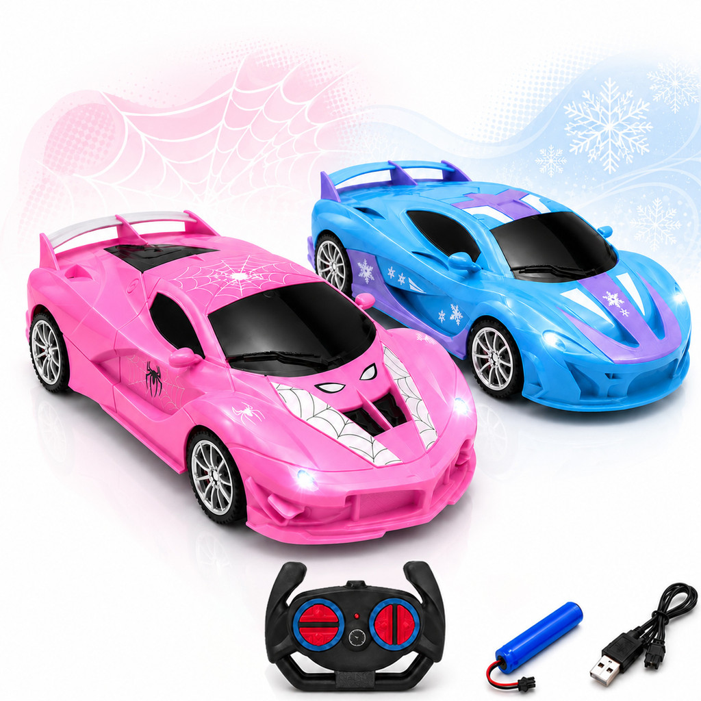 Carrinho De Controle Remoto Bugatti Brinquedo Corrida Veloz Com Luz Recarregavel