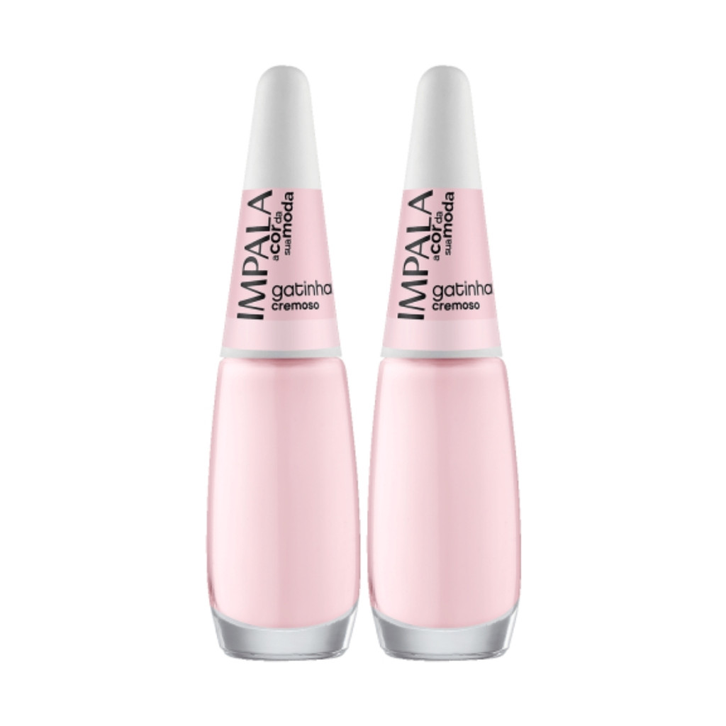 Kit 2 Esmalte Impala A Cor Da Moda Gatinha Cremoso Manicure