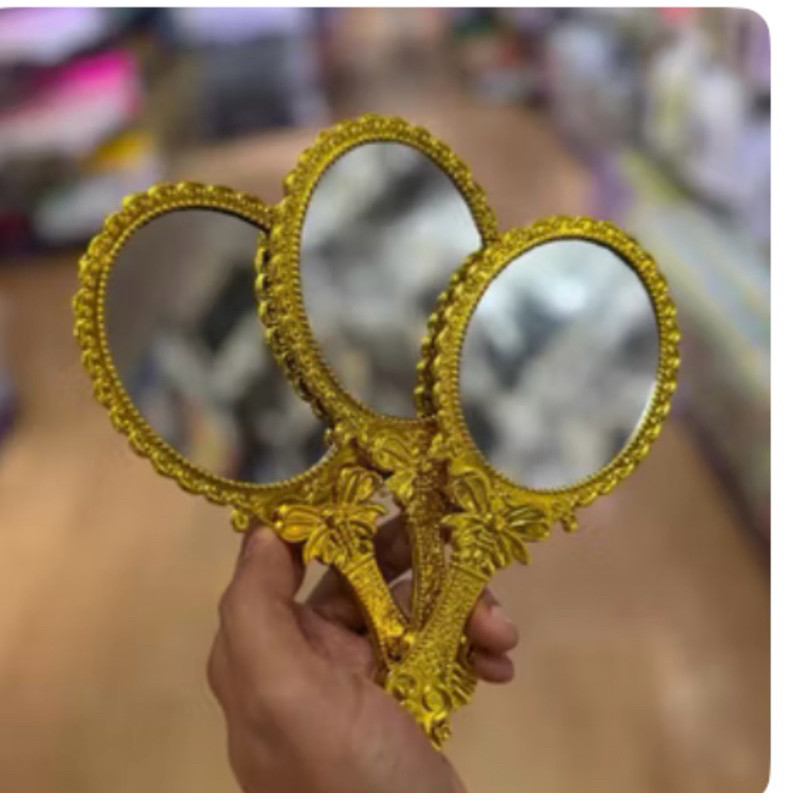 10 Unids Espelho Dourado Dobravel Festa Lembrança