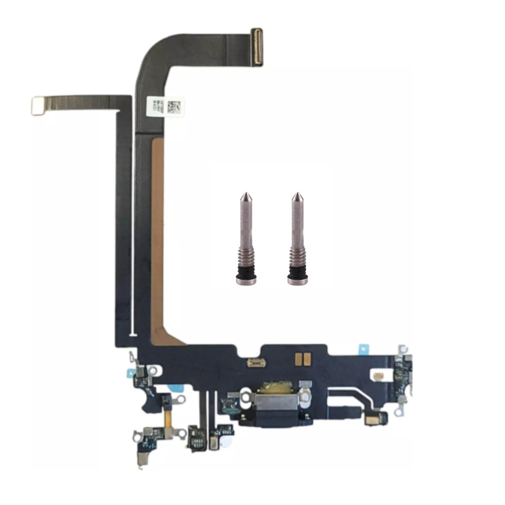 Conector Flex Dock De Carga Para iPhone 13 Pro Max + 2 Parafusos Pentalobe