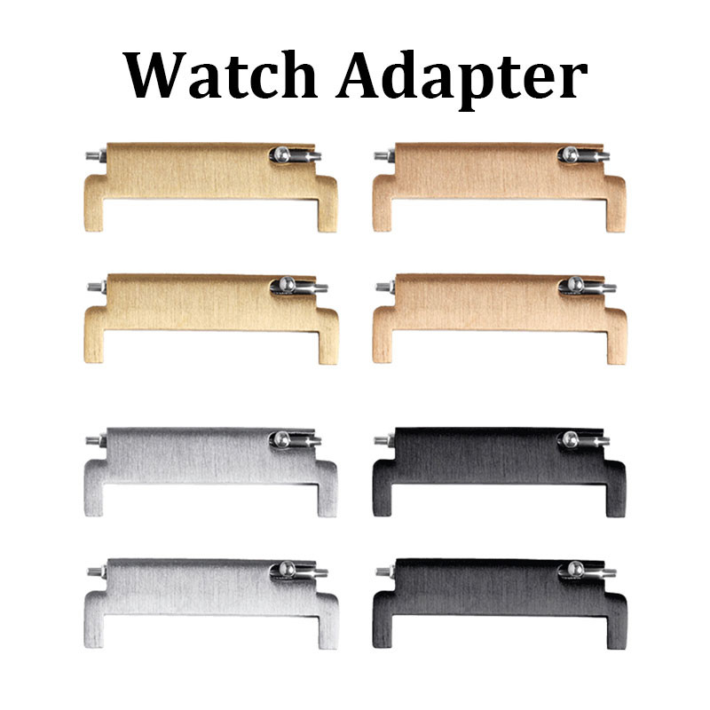 Adaptador De Pulseira De Relógio De Aço Inoxidável 316L Conector Universal De Metal 18mm 20mm 22mm Conversor Liberação R