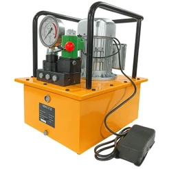 Bomba Hidráulica Elétrica de Óleo Tripla Ação com pedal 220V 20L