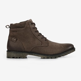 Coturno Masculino Couro Ferracini Rústico Fecho Zíper Lateral Sola Tratorada Cross Marrom 9953-517D
