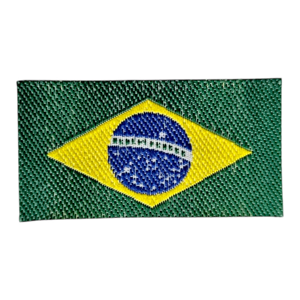 Etiqueta Bordada Bandeira Brasil Média- 10 Unidades Najar 22059 em Oferta na Shopee