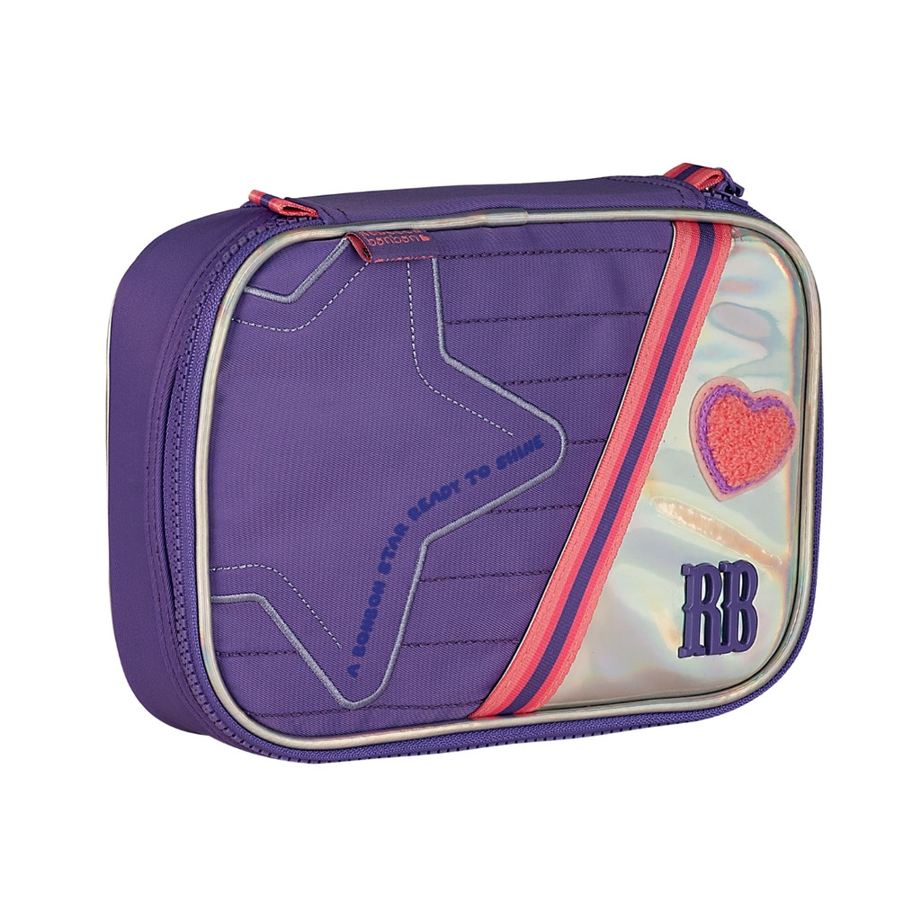 Estojo Holográfico Box Rebecca Bonbon Escolar 36 Elásticos