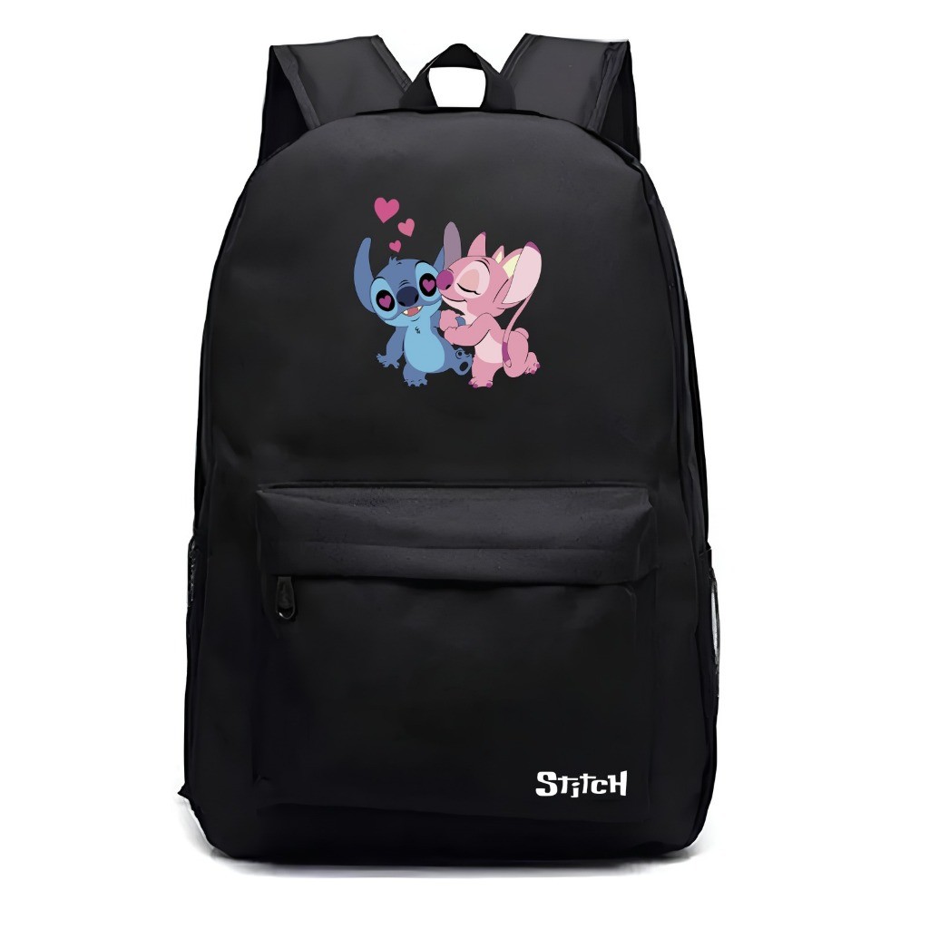 Mochila Infantil Unissex Mochila Stitch Estampada Alta Qualidade Reforçada Mochila Escolar