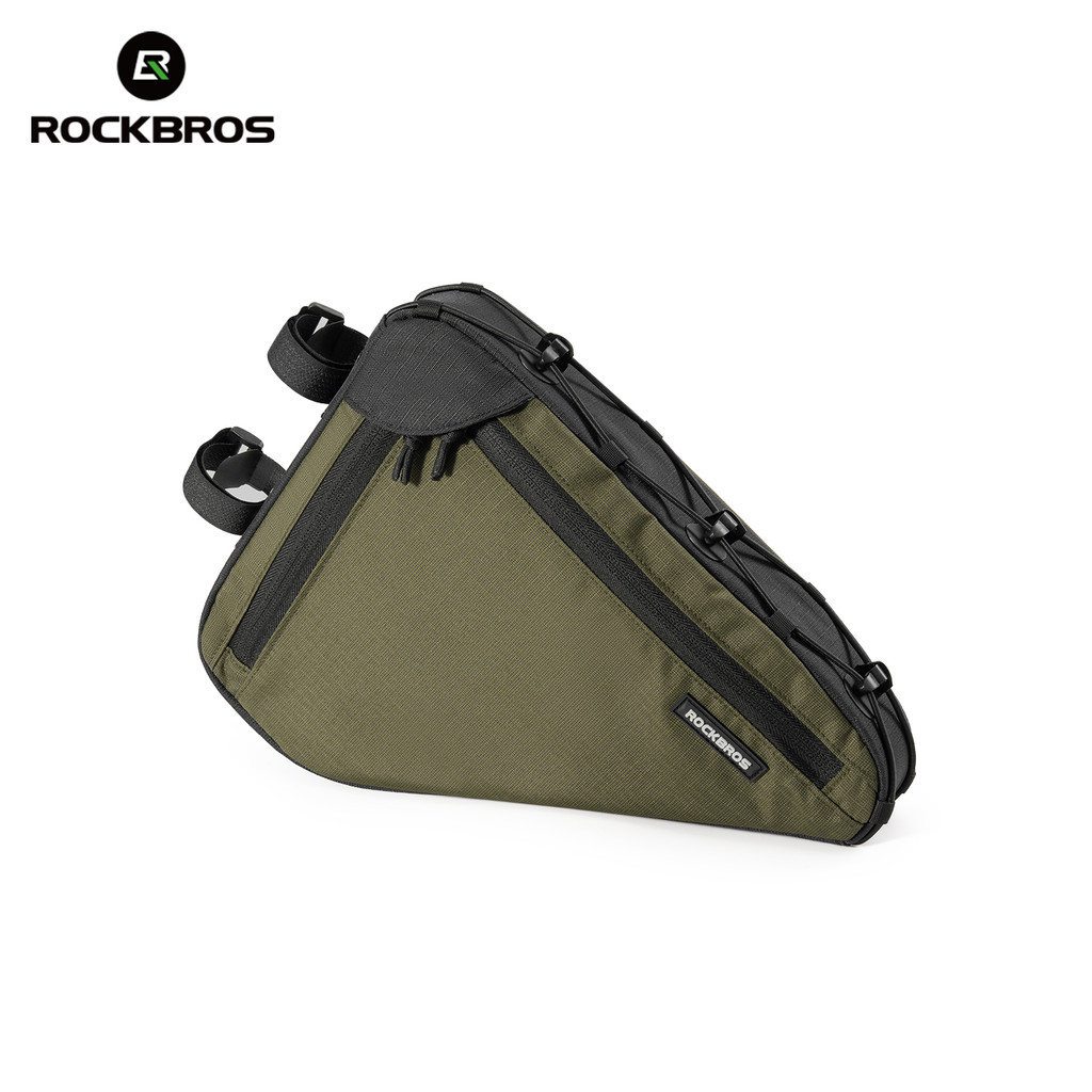ROCKBROS 1.5L MTB/Road Bike Frame Bolsa Triângulo Armazenamento Organizador Interno Resistente À Abrasão Equipamento De