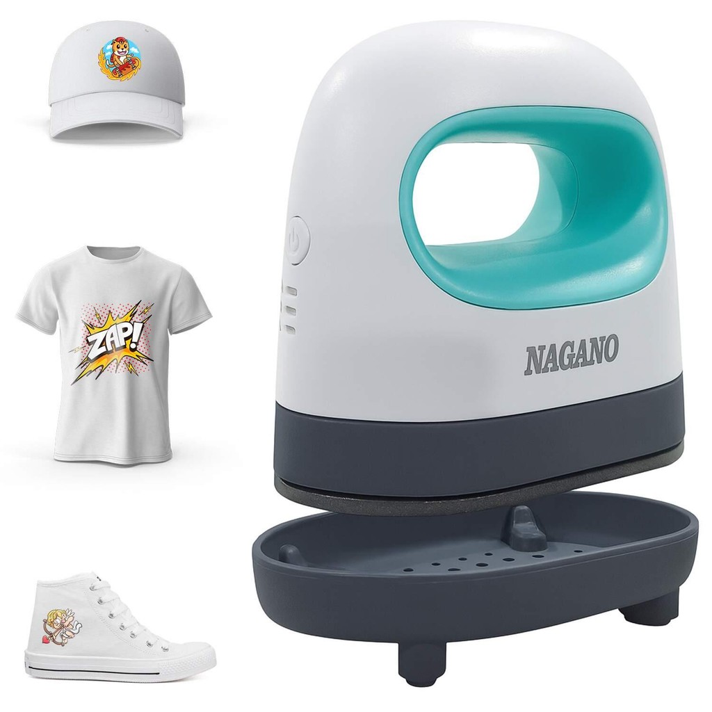 Prensa Térmica Mini de Ferro Portátil Sublimação para Roupas 220v