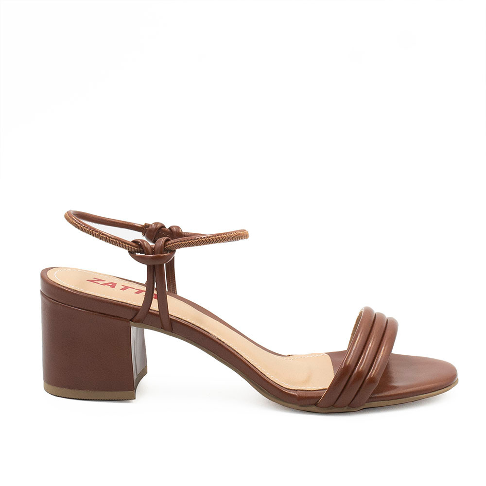 Sandália Zatta Salto Bloco Ines em Oferta na Shopee