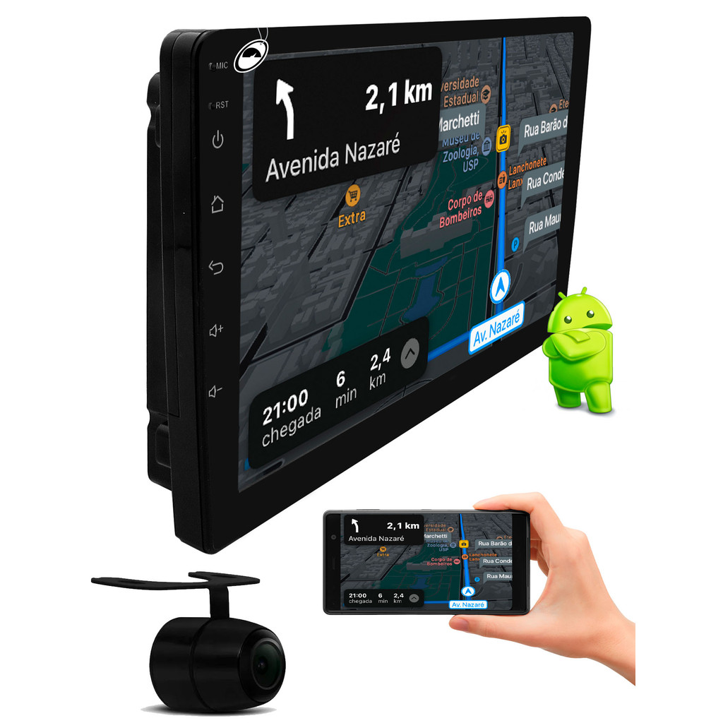 Multimidia 9" Android Polo 2003 à 2011 e Golf 1999 a 2013 Android Auto Car Play + Câmera Ré em Oferta na Shopee