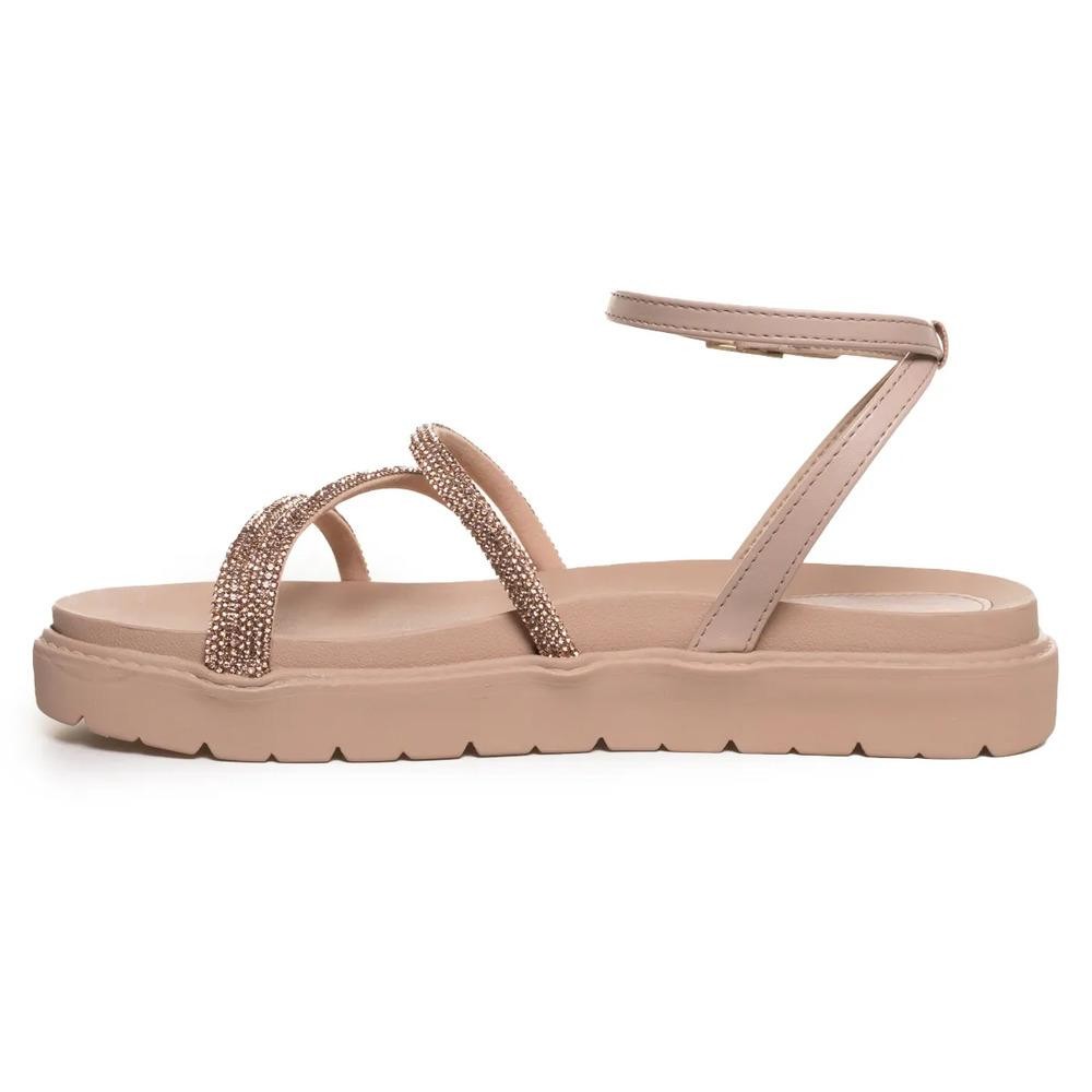 Sandália Via Marte Tira Strass Feminina em Oferta na Shopee