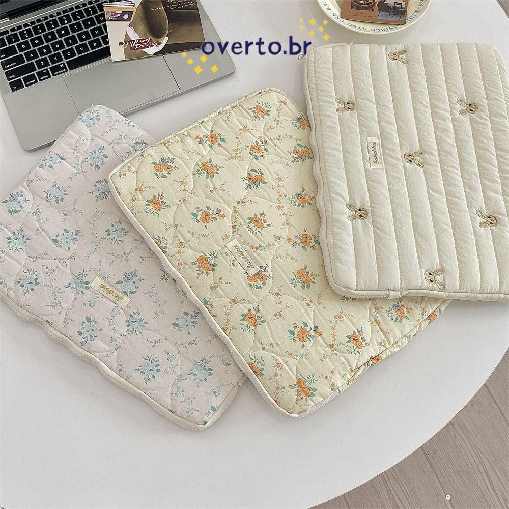 Capa Para Laptop OVERTO , Bolsa Bowknot De 11/13/15 Polegadas , Ultrafina Notebook De Grande Capacidade De Coelho