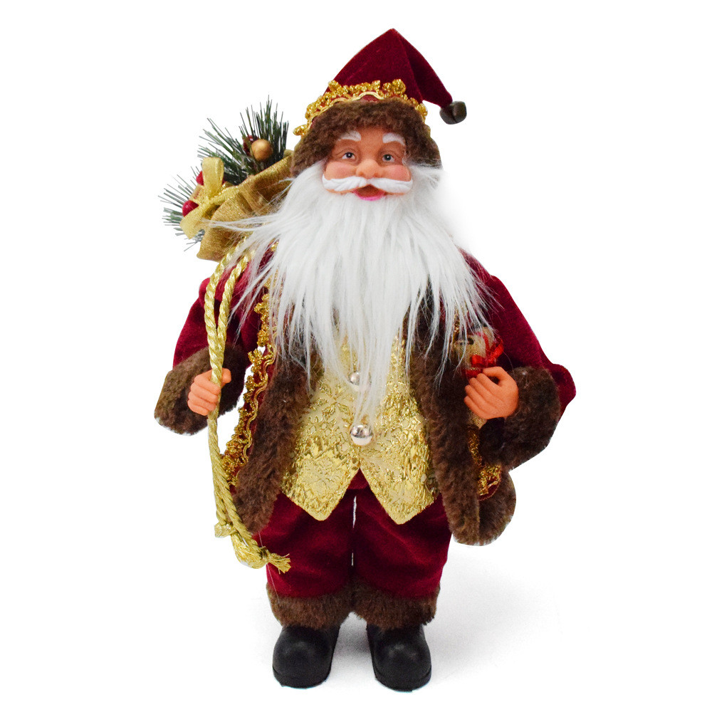 L Enfeites de Papai Noel Enfeites de Natal Enfeites de Boneca de Papai Noel Saco de Presente Traseiro Papai Noel XMAS202