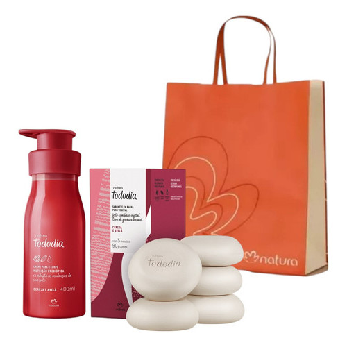 Kit Presente Natura Feminino Cuidados (2 Produtos) Kit  Kit cereja e avelã