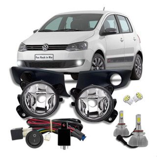 Kit Farol De Milha Fox 2010 2011 2012 2013 2014 +Mold Preta Super Led em Oferta na Shopee