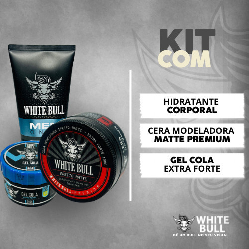Kit Presente Masculino White Bull – Cuidado e Estilo no Dia a Dia