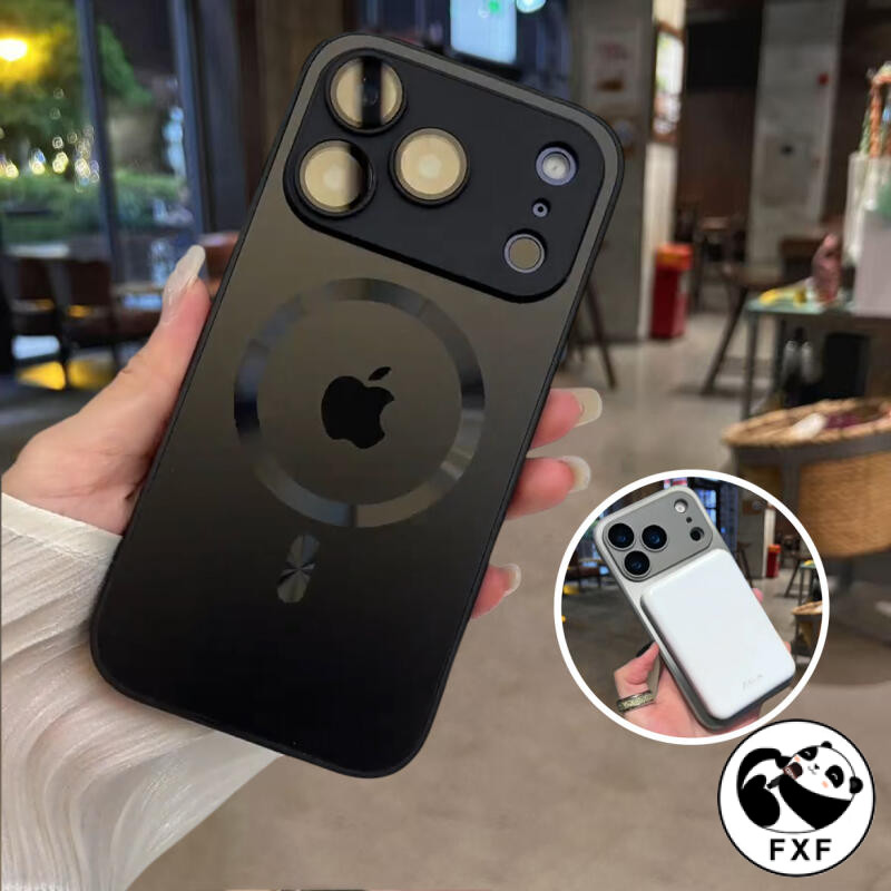 Nano Titânio À Prova De Explosão AG Fosco Magsafe Caso Magnético Para iPhone Ar 17 16 15 14 13 12 11 Pro Max Protetor De em Oferta na Shopee