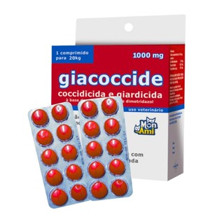 2 Giacoccide 1000mg Mon Ami - Antiparasitário Blíster 10 Comprimidos em Oferta na Shopee
