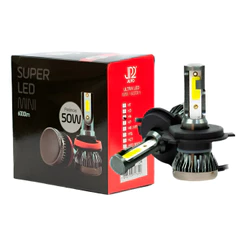 Kit Super Led Mini Jp2 6000k 12v 24v H4 Branco-frio