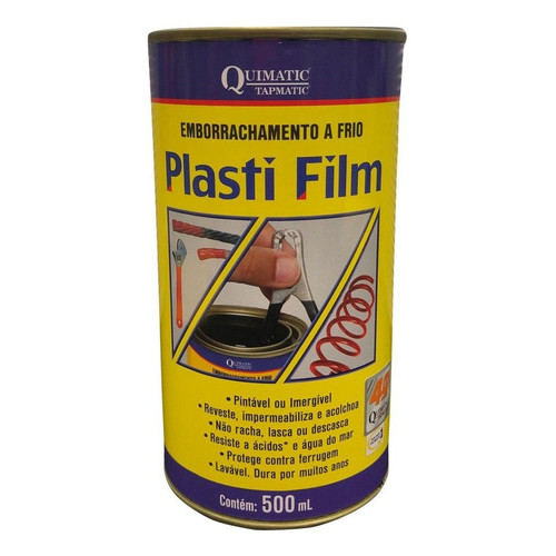 Impermeabilizante Para Emborrachamento A Frio 500ml Quimatic Cor Preto em Oferta na Shopee