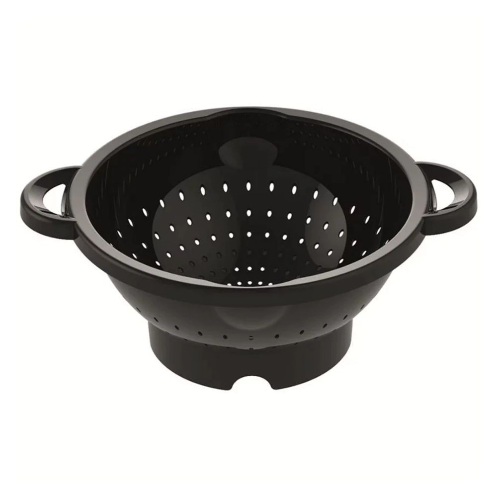 Escorredor de Massas/Alimentos com Alça Preto Uninjet em Oferta na Shopee